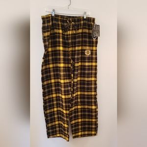 Boston Bruins Flannel PJ Bottoms XL Official NHL